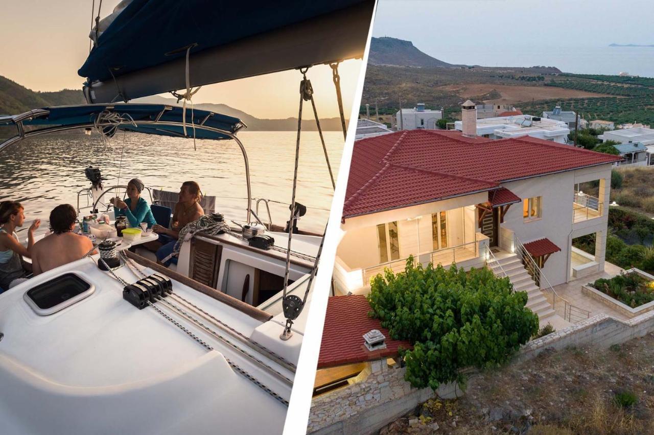 Appartamento Azur Horizon Oceanview House Kokkini Hani Esterno foto